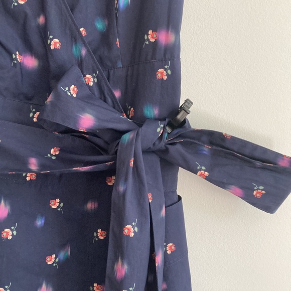 Rebecca Taylor Floral Wrap Dress w. Pockets Sz 4 - Picture 6 of 7